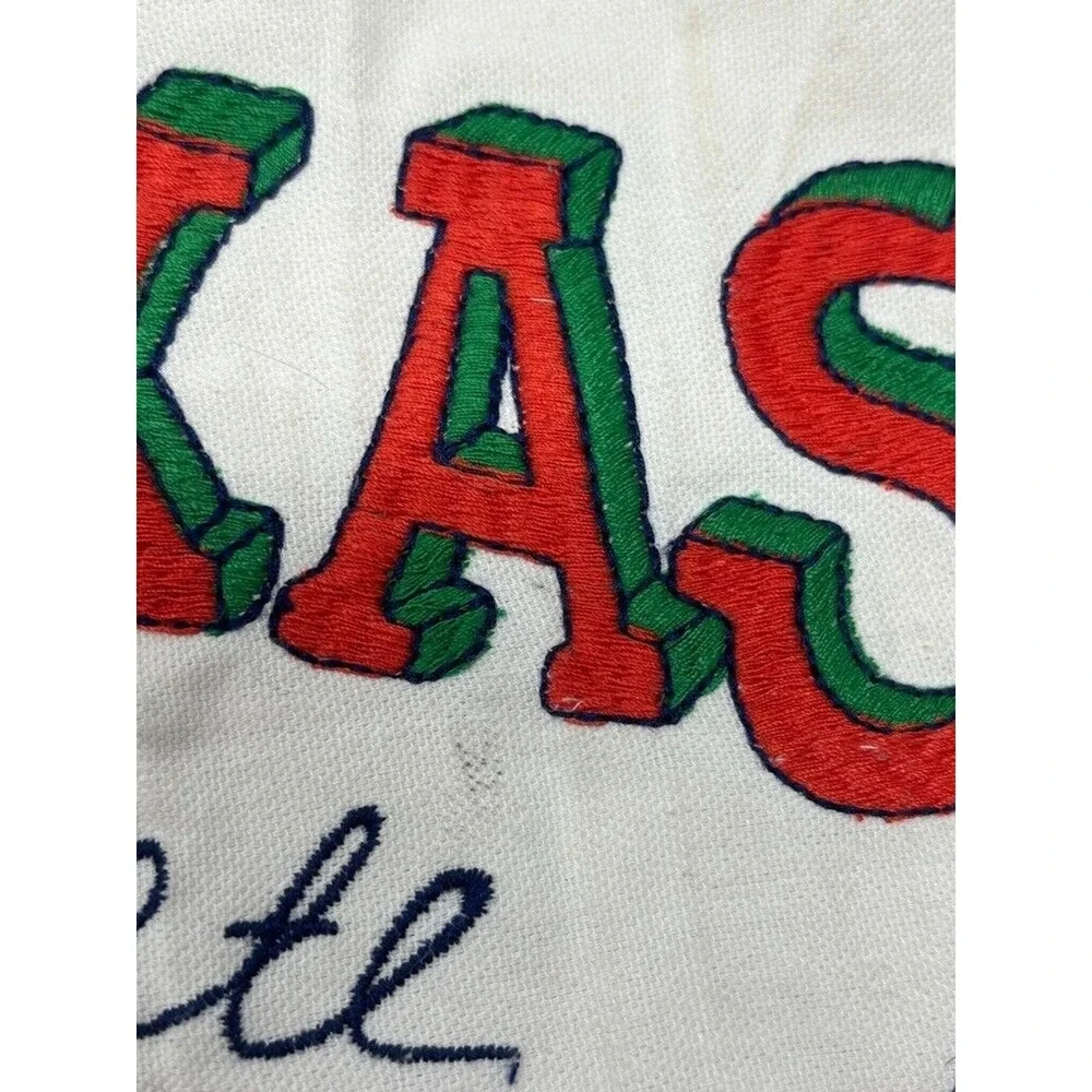 Texas State‎ Map Pillow Cover Embroidered Alamo Pecos River Boot Western